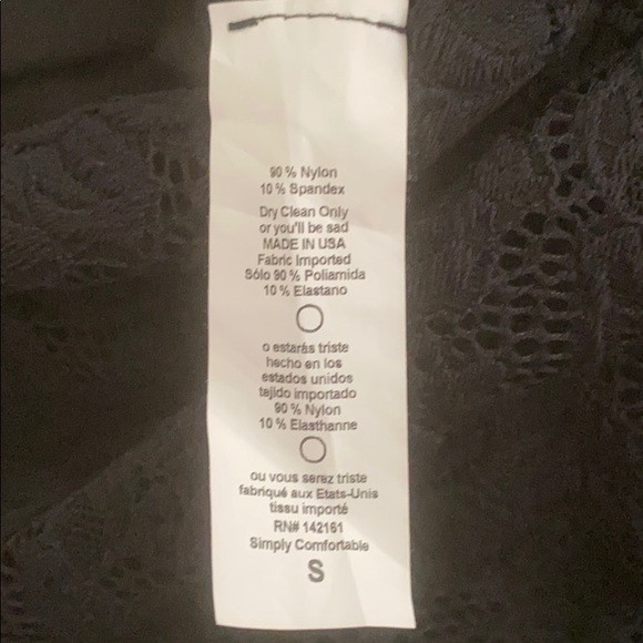 NWOT- Black Lace Lucy - Picture 5 of 6